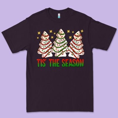 Tis' The Season With Christmas Cakes  Bbs Premium Tee Designed By Bundleandbundleshop
