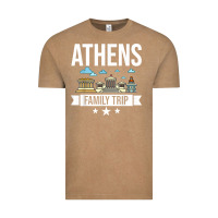 Vintage Coffee Athens Greece City Trip Skyline Map Travel Vintage Tee - maiPhamDesign