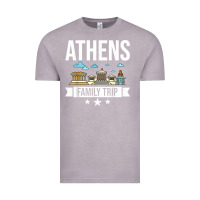 Vintage Zinc Athens Greece City Trip Skyline Map Travel Vintage Tee - maiPhamDesign