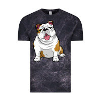 Cloud Black ENGLISH BULLDOGS Awesome Funny Bulldog Pups Dogs Vintage Tee - maiPhamDesign