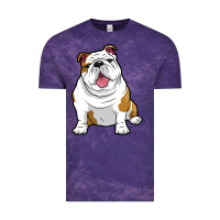Cloud Purple ENGLISH BULLDOGS Awesome Funny Bulldog Pups Dogs Vintage Tee - maiPhamDesign