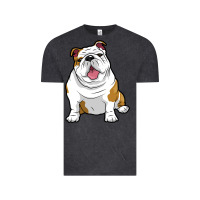 Vintage Black ENGLISH BULLDOGS Awesome Funny Bulldog Pups Dogs Vintage Tee - maiPhamDesign