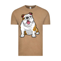 Vintage Coffee ENGLISH BULLDOGS Awesome Funny Bulldog Pups Dogs Vintage Tee - maiPhamDesign