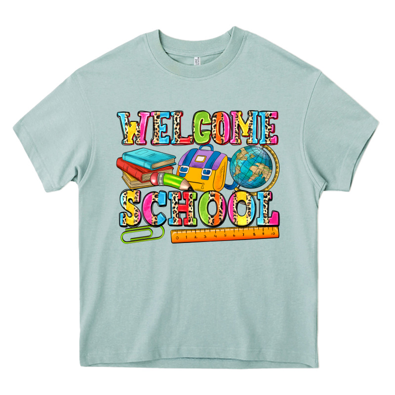 Welcome School Heavy Core Tee by NancyCooperArtShop | Teevron
