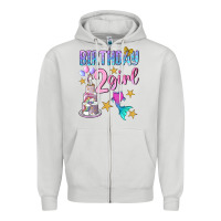 Dove Grey birthday girl 2 Zipper Hoodie - BundleAndBundleShop