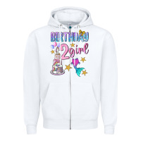 White birthday girl 2 Zipper Hoodie - BundleAndBundleShop