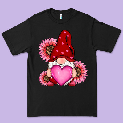 Valentine's Day With Sunflowers Gnomes Premium Tee Designed By Ranaportraitstore