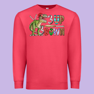 3 Up 3 Down Rex Premium Sweatshirt Designed By Cowhidedigitalart