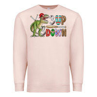 Pale Pink 3 up 3 down rex Premium Sweatshirt - CowhideDigitalArt