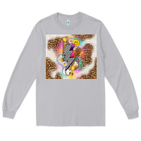 Moon Dust retro baseball with leopard Long Sleeve Tee - TumblerDesignByShophia