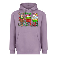 Lavender Merry Christmas Heavyweight Hoodie - CowhideDigitalArt