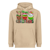 Mushroom Merry Christmas Heavyweight Hoodie - CowhideDigitalArt