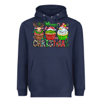 Navy Merry Christmas Heavyweight Hoodie - CowhideDigitalArt