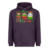 Plum Merry Christmas Heavyweight Hoodie - CowhideDigitalArt