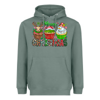 Sage Merry Christmas Heavyweight Hoodie - CowhideDigitalArt