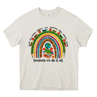 Cream teachers we do it all rainbow Heavy Core Tee - NancyCooperArtShop