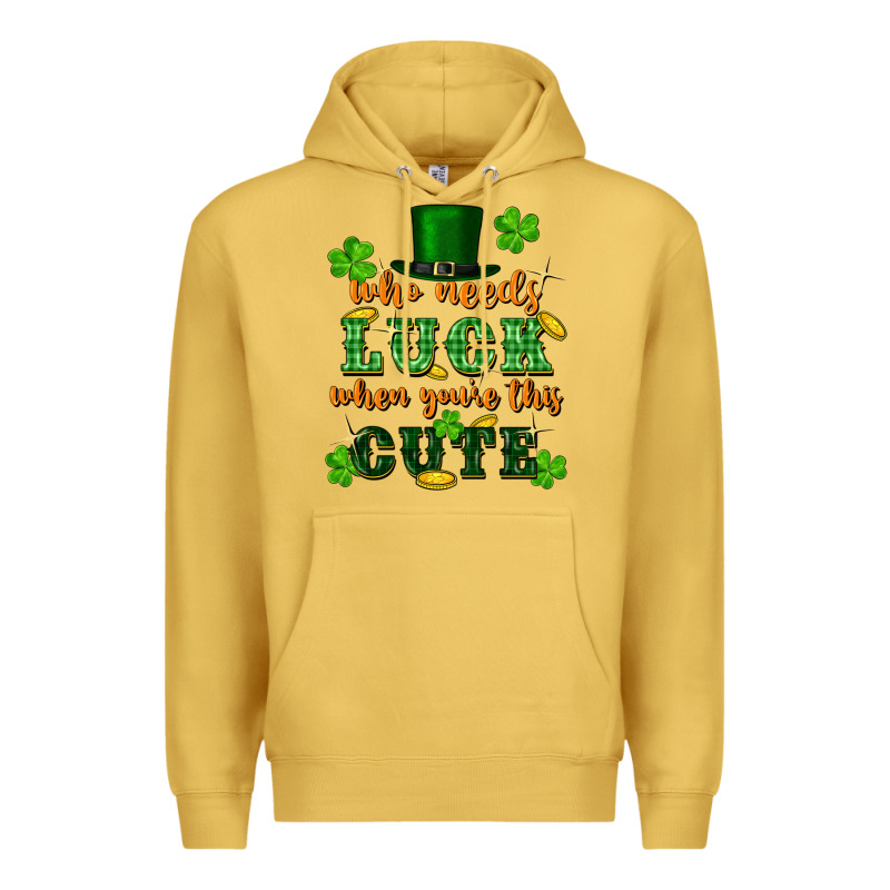 Who Needs Luck When You're This Cute Premium Hoodie by FaDigitalArtStudio | Teevron