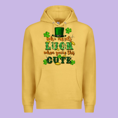 Who Needs Luck When You're This Cute Premium Hoodie Designed By Fadigitalartstudio