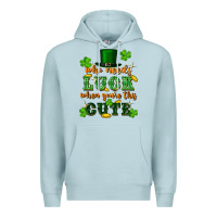 Blue Mist who needs luck when you're this cute Premium Hoodie - FaDigitalArtStudio