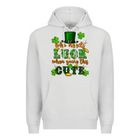 Dove Grey who needs luck when you're this cute Premium Hoodie - FaDigitalArtStudio
