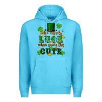 Ocean Blue who needs luck when you're this cute Premium Hoodie - FaDigitalArtStudio