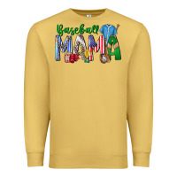 Antique Gold baseball mama Premium Sweatshirt - CowhideDigitalArt