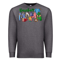 Charcoal Heather baseball mama Premium Sweatshirt - CowhideDigitalArt