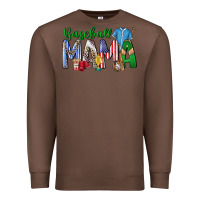 Chestnut baseball mama Premium Sweatshirt - CowhideDigitalArt