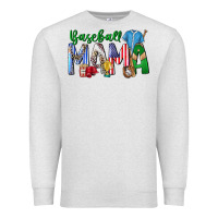Oatmeal Heather baseball mama Premium Sweatshirt - CowhideDigitalArt