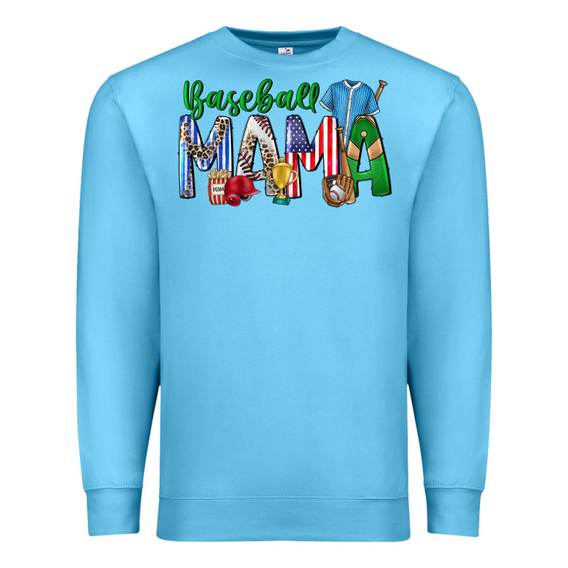 Baseball Mama Premium Sweatshirt by CowhideDigitalArt | Teevron