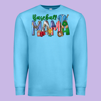 Baseball Mama Premium Sweatshirt Designed By Cowhidedigitalart