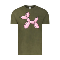 Vintage Olive balloon dog pink Vintage Tee - maiPhamDesign