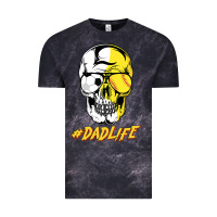 Cloud Black Dad life Sugar Skull for Soccer Softball Halloween Costume Vintage Tee - maiPhamDesign