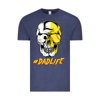 Vintage Denim Dad life Sugar Skull for Soccer Softball Halloween Costume Vintage Tee - maiPhamDesign