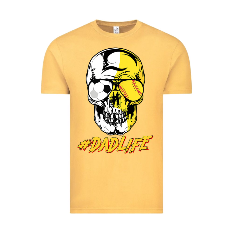Dad Life Sugar Skull For Soccer Softball Halloween Costume Vintage Tee by maiPhamDesign | Teevron