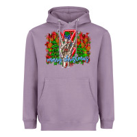 Lavender punk rock Merry Christmas Heavyweight Hoodie - CowhideDigitalArt