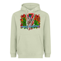 Matcha punk rock Merry Christmas Heavyweight Hoodie - CowhideDigitalArt