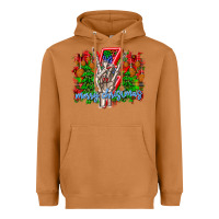 Meerkat punk rock Merry Christmas Heavyweight Hoodie - CowhideDigitalArt