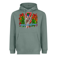 Sage punk rock Merry Christmas Heavyweight Hoodie - CowhideDigitalArt
