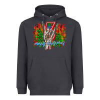 Smoke punk rock Merry Christmas Heavyweight Hoodie - CowhideDigitalArt
