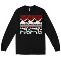 Black cowgirl with cowhide Long Sleeve Tee - TumblerDesignByShophia