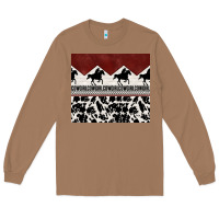 Toasted Coconut cowgirl with cowhide Long Sleeve Tee - TumblerDesignByShophia