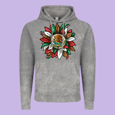 Mexican Sunflower Vintage Hoodie Designed By Texasbilliewilder