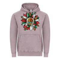 Vintage Zinc Mexican Sunflower Vintage Hoodie - texasbilliewilder