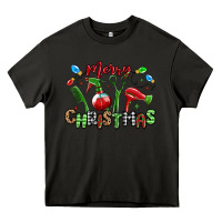 Asphalt merry christmas hair dresser Heavy Core Tee - MaliasSmallBusiness