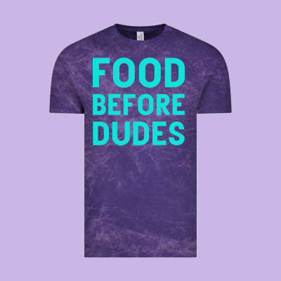 Food Before Dudes Vintage Tee Designed By Bettercallsaul
