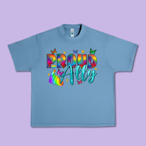 Proud Ally Urban Heavy Tee Designed By Nancycooperartshop