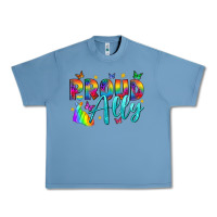 Pebble Blue Proud ally Urban Heavy Tee - NancyCooperArtShop