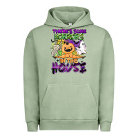 Pigment Oil Green theres some horrors in this house Urban Hoodie - BarkalooDesign