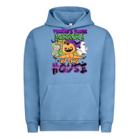 Pigment Pebble Blue theres some horrors in this house Urban Hoodie - BarkalooDesign